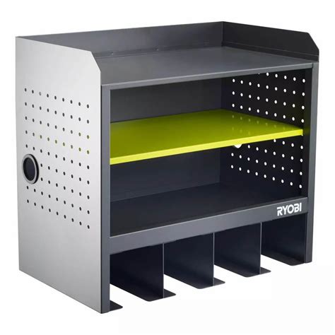 ryobi steel 3-shelf wall mounted garage cabinet in platinum|RYOBI LINK 3 Shelf Cabinet .